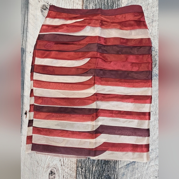 MOSHITA COUTURE 3 Piece Pink & Burgundy Ruffle Jewelled Beads Button Size 18W - Picture 4 of 16